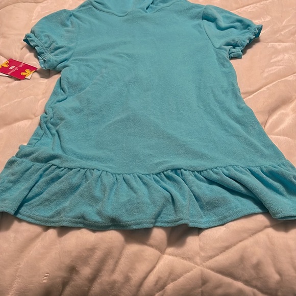 NWT Girls Swim terry cloth zip cover up size 10/12 - Picture 5 of 5